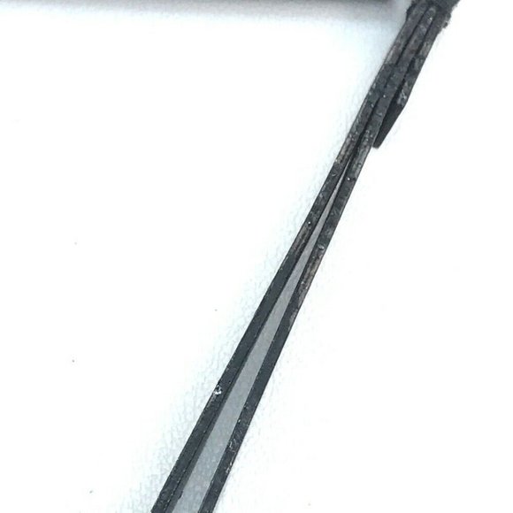 Authentic LOUIS VUITTON List with Strap Clutch bag Leather Gray Based/Navy - Picture 6 of 12